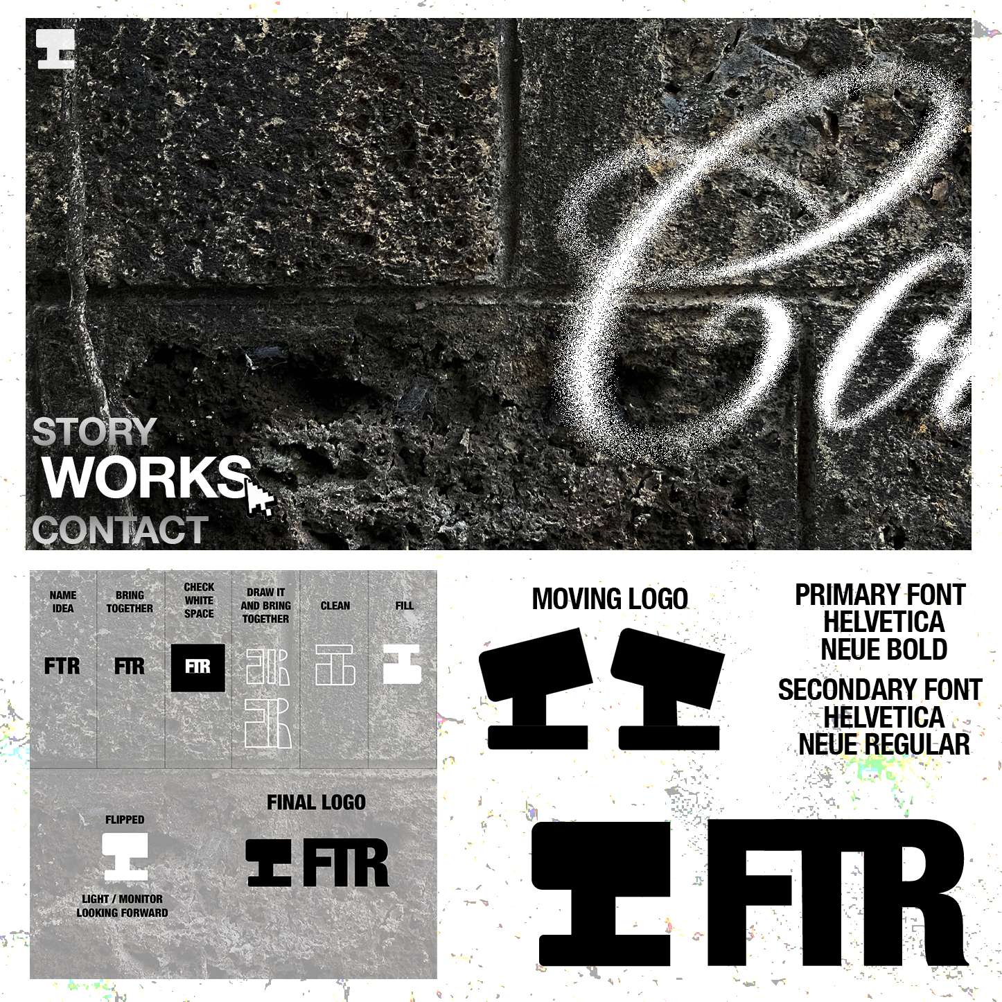 FTR — brand identity, logo and typography